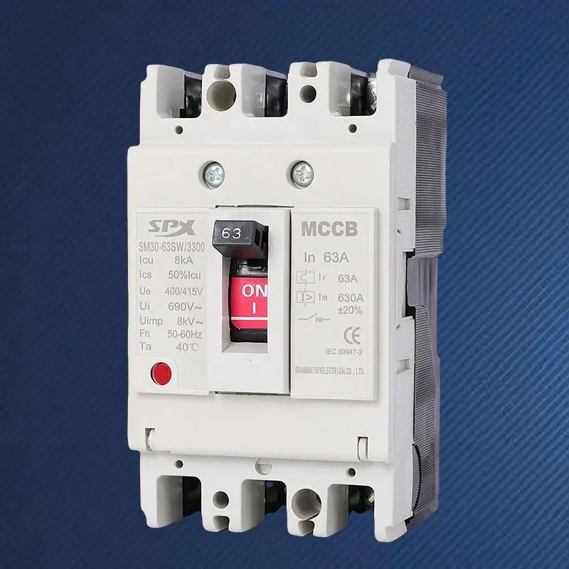 MCCB 3P 40A 50A stroomonderbreker met gegoten behuizing